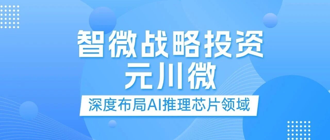 博天堂918智能战术投资元川微， 加码边缘及端侧AI推理赛路